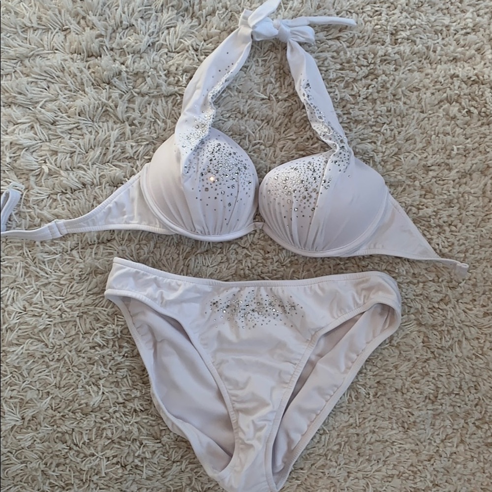 💕Bridal💕Just married white bathing suit
